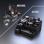 Cologne Organizer for Men with 3 Drawers - Mens Vanity Organizer, Perfume Stand & Cologne Shelf - Bathroom Countertop Storage for Shaving Kit, Skincare - Dresser Organizer, Gifts for Men