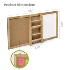 Magnetic Whiteboard & Corkboard Combination, Prosumer's Choice Combo Dry Erase White Board & Cork Board, Message Board with Key and Mail Organizer, Perfect for Office & Home & Kitchen, Bulletin Board