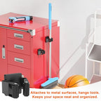 4 Pack Strong Magnetic Mop Broom Holder, Heavy Duty Magnetic Broom Mop Hanger for Cleaning Tools, Wall Mounted Mop Broom Holder for Laundry Garage Kitchen Workshops Shed - size: 4Pcs Magnetic Broom Holder