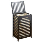 Laundry Hamper with Lid,Bamboo Large Waterproof Clothes Laundry Basket,Removable Washing Bags with Handles,clothes basket (Brown) - color: Brown