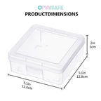 12 Pack Small Plastic Hobby Art Craft Organizer, Clear Plastic Storage Containers with Latching Lid, for Pencil Box, Lego, Crayon - size: Small - 12 Pack