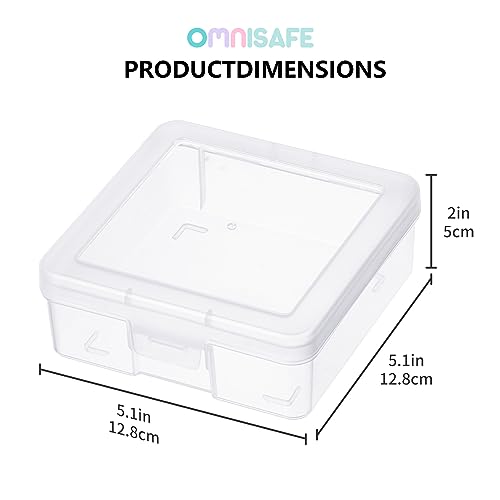 12 Pack Small Plastic Hobby Art Craft Organizer, Clear Plastic Storage Containers with Latching Lid, for Pencil Box, Lego, Crayon - size: Small - 12 Pack