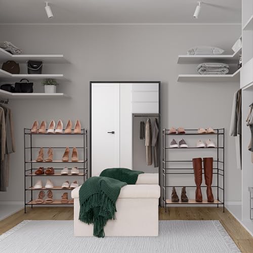 Seville Classics Cushioned Fabric Ottoman Hidden Storage Chest Footrest Chair, Padded Seat for Bedroom, Dorm, Loft, Living Room, Entryway, Hallway, White Boucle, 30" Bench - color: White Boucle, size: 15.7"D x 30"W x 15.7"H
