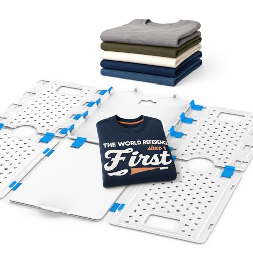 BoxLegend Shirt Folder Board Enlarged Version,Tshirt Organizer for Easy Use ,Laundry Folding Board for Sweaters, Hoodies, and thick Clothing - color: White