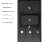 Sofa Armrest Caddy with Cup Holder – Non-Slip Couch Organizer with Storage Pockets for Remote Control, Books, Snacks & Drinks | Foldable, Furniture-Safe for Movie Nights & Small Spaces