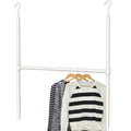 Simple Houseware Adjustable Closet Hanging Rod, White - color: White, size: 1 Pack