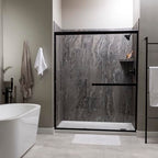 Palisade Vinyl Waterproof Corner Shower Shelf in Spanish Marble - color: Spanish Marble