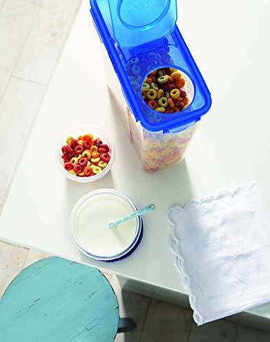 LOCK & LOCK Easy Essentials Food lids (flip-top) / Pantry Storage/Airtight containers, BPA Free, top-16.5 Cup-for Cereal, Clear (Pack of 2) - size: 16.5 Cup (Pack of 2)