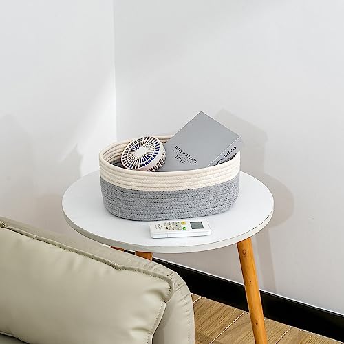 CubesLand Cube Shelf Storage Baskets for Organizing, Woven Shelf, Closet Bins Shelves Toy Basket Box Nursery Baby 2 Packs Organization Off White/Light Gray - color: Off White/Light Gray, size: 2pcs-Small Basket