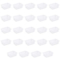 Sterilite 16058024 Mini Storage Tray, White, 24-Pack