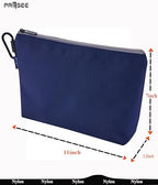 Tool Pouch Zipper Small Tool Bag Pouches Organizer Bag with Metal Carabiner, Nylon 1680D Heavy Duty for Wrenches, Screwdrivers & Office Supplies, Pack of 3, Green, Khaki, Blue - color: 1 Pack, 11" Blue