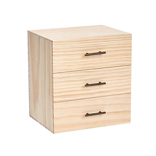 Pure Vie Wooden Essential Oil Storage Box Home Fragrance Carrier Case, Holds 90 Bottle (Fits 5-15ml) - Aromatherapy Organizer Makeup Nail Polish Perfume Container - Keep Your Oil Safe & Space Saver