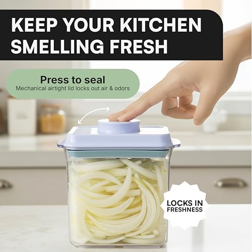 Bop Top Airtight Food Storage Containers with Lid 7 Cups / 57 oz | Kitchen Canister Sets | Air Tight Pantry Container| Pop Top Dry Food Storage Containers for Snacks, Sugar, Flour, Baking, Pasta - color: 57 oz