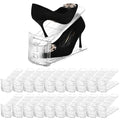 Shoe Slots Organizer，20 Pack Clear Shoe Stackers for a Pair of Shoes,Adjustable Shoe Rack with Three Levels，Shoe Storage Shoe Space Saver - size: 20pack