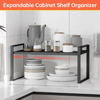 Adjustable Cabinet Shelves 9", Expandable 14~25" Metal Shelving for Pantry & Kitchen Organization (1Pcak) - color: 9" Wide ( 1 Pack)