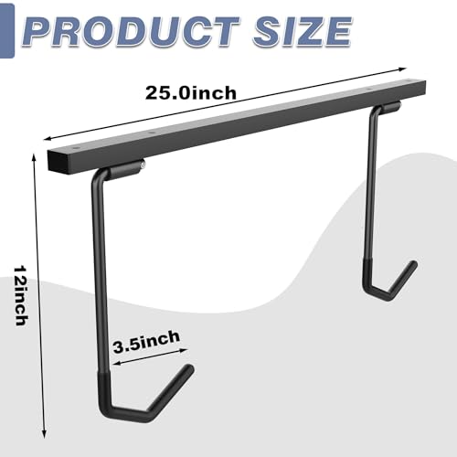 WALMANN Ceiling Mounted Bike Rack for Garage, Space-Saving Ceiling Bike Storage for 4 Bikes(Horizontally)/8 Bikes(Vertically), Adjustable Bike Hooks for Road Mountain Bikes - style: Ceiling rack for 4 bikes