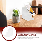 Cabilock Multi-Layer Acrylic Wallet Display Shelf 5-Tier Purse Organizer Stand for Tabletop Use Clear Acrylic Purse Display Rack for Wallets Sunglasses Jewelry Storage - 7.67X7.28X3.93 Inches - size: 5 Tier Clear