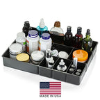Officemate Deep Drawer Organizer Tray, 8 Compartments, 2 1/4"H x 15 1/8"W x 11 1/2"D, Black