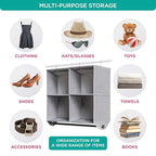 HOLDN’ STORAGE Hanging Closet Organizer with Garment Rod – Heavy Duty 4-Shelf Hanging Shelves for Clothes, Sweaters & Shoes, Reinforced 600D Fabric Storage Unit with Built-in Clothing Rod, Grey - size: 4 Shelves