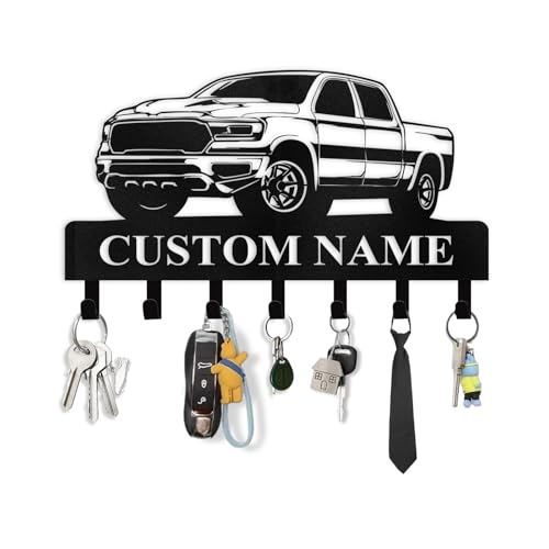 Personalized Key Holder Wall Mount - Custom Car Key Holder for Wall, Metal Coat Rack Hook Organizer, Wall Metal Decor for Living Room Hallway Office, Home Decor, Housewarming Gifts - color: Color07 Car