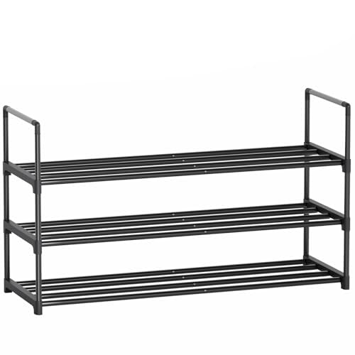 Shoe Rack, 3-Tier Shoe Organizer, Sturdy Shoe Storage Shelf, Perfect for Front Door Entrance, Closet & Entryway, Easy to Assemble, DIY Layering Options (S - 3 Tier) - size: 3 Tiers