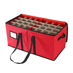 Sattiyrch Christmas Ornament Storage Box,Box Contributes Slots for 54 Holiday Ornaments 4 Inches - size: 54 pcs-4in without Trays