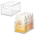 iDesign Stackable Clear Plastic Bin - Kitchen Organizers and Storage for Fridge and Pantry, 2-Pack - style: Pack of 2