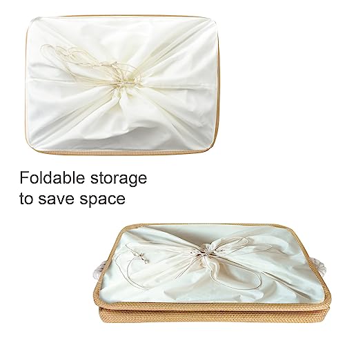 TheWarmHome Storage Bin for Shevles - Extra Jumbo 3Pack 20.5L×15.7W×13.8H inch Organization and Storage Basket for Organizing, Fabric Storage Cubes for Closet Shoe Linen Decorative (Beige) - color: Beige, size: 3PCS/Extra Jumbo - 20.5Lx15.7Wx13.8H