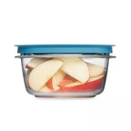 Storage Containers, Easy Find Lids, Teal, 5 cup, Flex & Seal, Leak Proof Lids, Food Storage Set, Clear Meal Prep Flex Containers, 3 Piece Set - size: 5 Cup
