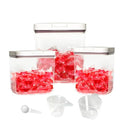 Gute Sealed Auto Pop-Up Laundry Pod Holder with Lid, 3-Piece Laundry & Dishwasher Pod Container Set for Laundry Room Organization (67oz, 94oz, 186oz Capacity) - color: 10.3L
