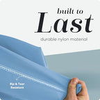 Nylon XL Laundry Bag - Locking Drawstring Closure, Machine Washable, These Large Bags Will Fit a Laundry Basket and Strong Enough to Carry up to Two Loads of Clothes (Light Blue | 22" x 32") - color: Light Blue, size: 22" x 32"