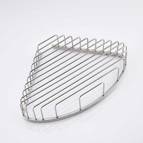 Bathroom Shower Caddy Corner Shelf, Corner-Hollow Design, Ultra Sturdy Rust-Proof Stainless Steel Shelf Organizer Shampoo Holder, Wall Mounted Storage Rack for Bathroom, Brushed Nickel - color: Nickel, size: Hollow Corner (1 Pack)