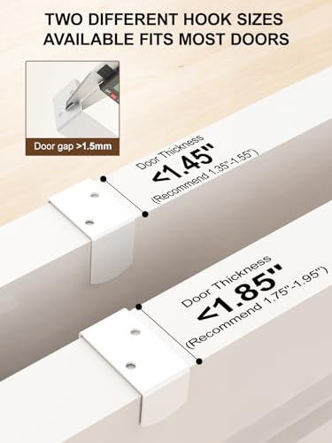 Delamu 9 Tier Over The Door Pantry Organizer, Pantry Organization and Storage, Hanging Spice Rack for Pantry Door Organizer, Metal Pantry Door Shelves for Kitchen Bathroom Laundry Room,15.3" White - color: White, size: 9 Tier-M