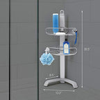simplehuman Corner Shower Caddy, Stainless Steel and Anodized Aluminum - style: Corner