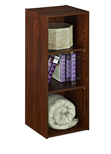 ClosetMaid Stackable 3-Shelf Storage Organizer, Dark Cherry - color: Dark Cherry