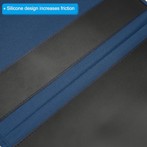 PATIKIL 2pcs Bedside Caddy, Bed Caddy Bedside Organizer Bed Hanging Caddy 4 Pockets Bed Pockets Bedside Storage Hanging Storage Bag for Remote Control Bedroom Phones Glasses, Blue - color: Blue