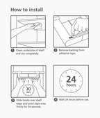 Joseph Joseph CupboardStore Under Shelf Storage Film, Foil and Bag Organizer, for Larger Rolls and Boxes, Fits Kitchen Units Over 13 in Wide, Large - size: Large
