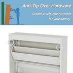 Shoe Storage Cabinet with 2 Flip Drawers, Freestanding Legs for Entryway, Slim Off White - size: 2 Flip Door