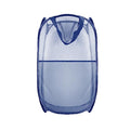 Collapsible Pop Up Laundry Hamper, Extra Large Mesh Foldable Laundry Basket, 28" x 16" x 16" (Blue) - color: 1P Blue