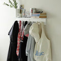 Entrance Coat Rack ，Coat Hooks, Wall-Mounted Wooden Hook Rack, Wall-Mounted Shelves are Very Suitable (White Color Finish—A-2) - style: White color finish—A-2