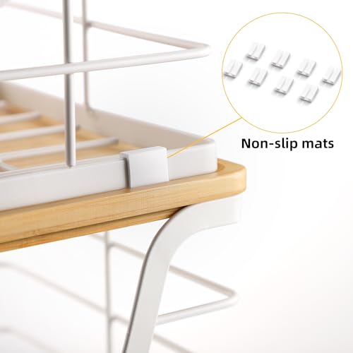 ALOCEO 2 Pack Potato and Onion Storage Bins, Large Trash Bag Holder Under Sink with Bamboo Top, Stainless Steel Pantry Organizers Storage, Kitchen Counter, White - color: 2-pack - Xl&l White