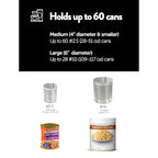 Shelf Reliance Cansolidator Max Large - 1-Pack Can Organizer for Pantry, Stackable Soda Can Storage for Kitchen, Holds 60 Large Cans of Food - size: 1 Pack, style: 28 Large Can
