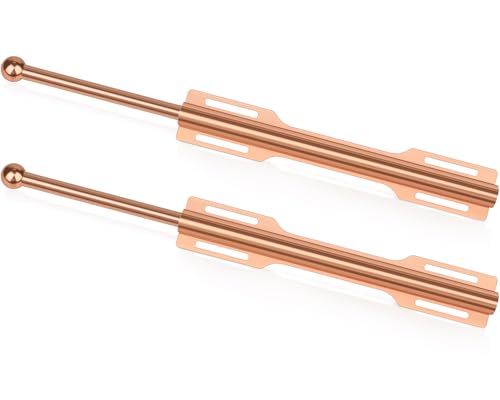 FIRJOY 12" Valet Rod for Closet Pull Out (2 Pack, Rose Gold) - color: Rose Gold, size: 2 Pack