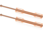 FIRJOY 12" Valet Rod for Closet Pull Out (2 Pack, Rose Gold) - color: Rose Gold, size: 2 Pack