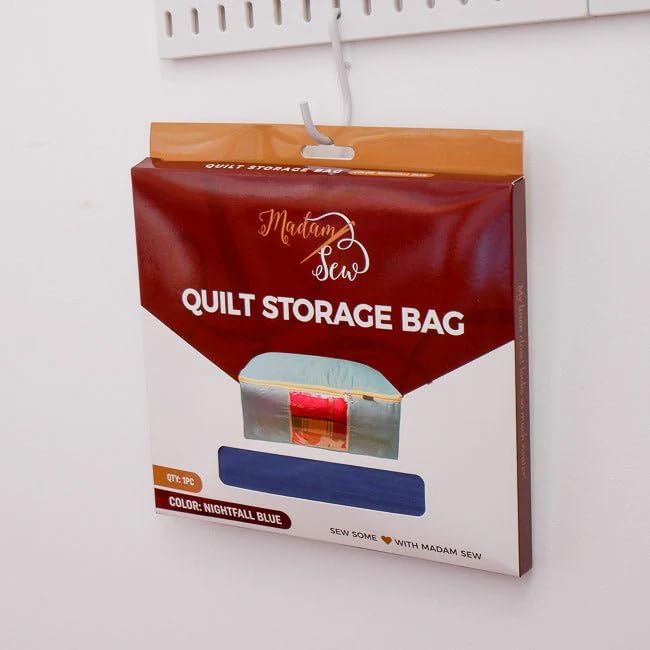 Quilt Storage Bag - Standard Size (22L x 15"W x 8"H) - Night Fall Blue" - color: Night Fall Blue