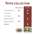 FIFO Pantry Storage Organizer Dispenser Rack for Canned Goods/Drinks, 54-Can Capacity - size: 1 Pack, style: 54 can