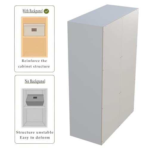 OSCHF 6-Cube Storage Shelf Bookcase - Wooden 3-Tier Floor Standing Open Bookshelf for Home and Office, Display Cabinet, Warm White - color: Warm White, size: 6-Cube