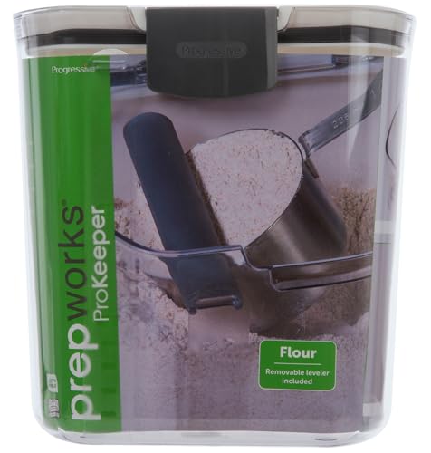ProKeeper Flour Storage Container, 4-Quart, BPA-Free Plastic, Dishwasher Safe - color: Flour Keeper, size: 1 Piece