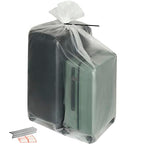 Storage Standard 6-Pack Large Clear Plastic Bags for Storage - Waterproof Extra Large Plastic Bags with Zip Ties, Heavy-Duty Cover for Luggage, Suitcases, Strollers & Travel Gear - 40 x 60 Inches - size: 40'' x 60''