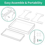 NPPLUS Bathroom Countertop Organizer, 2-Tier Clear Acrylic Counter Storage Shelf for Bathroom Counter Organizer, Clear Makeup Storage Vanity Trays for Cabinet, Kitchen Spice Rack - style: Bathroom Countertop Organizer